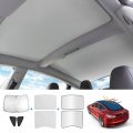 T Tgbros Custom Fit For Car Sunshades 2021-2023 Tesla Model 3 Not 2017-2020 Windshield Rear Sunroof Triangular Window Privacy 