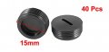Uxcell 40 Pcs Electric Tool 15mm Dia External Screw Carbon Brush Holder Cap