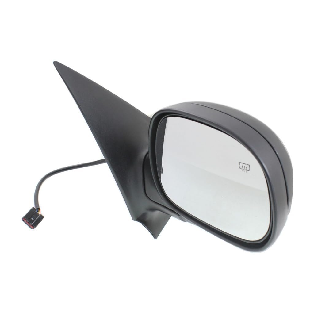 Door Mirror For Ford Expedition 1997 1998 1999 2000 2001 2002 Passenger Side Black Textured Power Heated Manual Folding