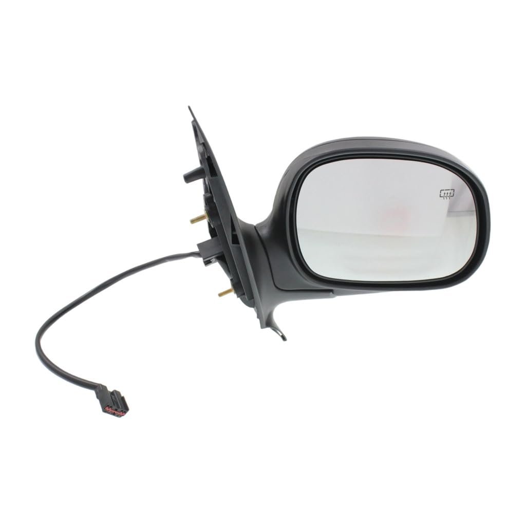 Door Mirror For Ford Expedition 1997 1998 1999 2000 2001 2002 Passenger Side Black Textured Power Heated Manual Folding
