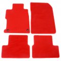 Freemotor802 For 2012-2013 Honda Civic 2-door Coupe Floor Mat Factory Fitment Red Nylon Front Rear Car Mats Liner Carpets 
