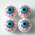 Car Truck Motocycle Eye-ball Design Wheel Tire Valve Stem Cover Cap 4 Pcs 