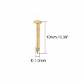 Uxcell Small Tiny Hardware Nails Iron 1x10mm Dxl For Diy Decorative Wooden Boxes Accessories Gold Tone 500pcs