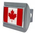 Elektroplate Canada Chrome Maple Leaf Flag L Unifolia All Metal Brushed Hitch Cover For Trucks And Suvs Fits Standard 2 Trailer