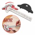 Httmt- 10 Woodworker Edge Ruler 0-70a Adjustable Protractor Angle Finder Two Arm Carpentry Measure Layout Tool P N