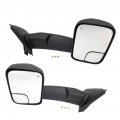 Tom Pair Of Power Heated Flip Up Tow Mirrors Fits 2003-2009 Dodge Ram 1500 2500 3500 Ch1320228 Ch1321228