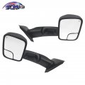 Tom Pair Of Power Heated Flip Up Tow Mirrors Fits 2003-2009 Dodge Ram 1500 2500 3500 Ch1320228 Ch1321228