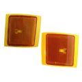 Front Lower Side Marker Lights Pair For Chevy C2500 K2500 Suburban 1994 1999 With Dual Sealed Beam Headlights Gm2551144 