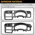 Dash Trim Bezel For 1998-2004 Chevy Chevrolet S10 Blazer Gmc Jimmy Light Gray Abs Plastic Single Din Only Go-4510