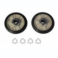 Climatek Upgraded Rear Drum Support Roller Kit 2pc Fits Whirlpool Kenmore 349241 349241tvp 661562 