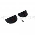 Httmt Mt325-020a- Skull Rear Turn Signal Visors Compatible With H-d 86-90 Flst 94-17 Flhr 86-09 Flht Black