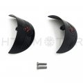 Httmt Mt325-020a- Skull Rear Turn Signal Visors Compatible With H-d 86-90 Flst 94-17 Flhr 86-09 Flht Black