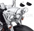 Httmt Mt325-020a- Skull Rear Turn Signal Visors Compatible With H-d 86-90 Flst 94-17 Flhr 86-09 Flht Black
