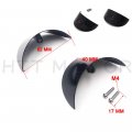 Httmt Mt325-020a- Skull Rear Turn Signal Visors Compatible With H-d 86-90 Flst 94-17 Flhr 86-09 Flht Black