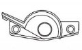 Stb Sweep Lock Zinc Die Cast Black 1-13 16 Screw Hole 