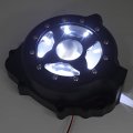 Motorcycle Black W White Led Left See Through Engine Stator Cover For 2003-2006 Hond Cbr 600rr P N Mt313-006a-bk 