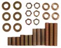 Creative Hobbies Elypack 28 Piece Lamp Repair Hardware Assortment Pack Pipe Nipples Washers Lock Nuts Perfect For Diy Repairs