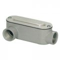 Morris 14093 Rigid Conduit Body Aluminum Type Lr Threaded With Cover And Gasket 1-1 4 Thread Size 1-pack 