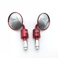 Smt Motorcycle A Set Cnc Red Rear View Handle Bar End Round Mirrors 22mm 7 8 Inch For Yamaha V-max Fz1 Xvs1300 V-star Virago