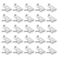 30pcs Aluminum Shelf Bracket Clips Adjustable Metal Shelving Support Pins For Kitchen Cabinet And Bookcase 0 91 In Silver 