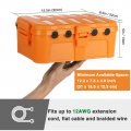 Large Outdoor Electrical Box Ip54 Waterproof Extension Cord Cover Weatherproof Outlet Plug Socket Timer Power Strip Protector