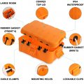Large Outdoor Electrical Box Ip54 Waterproof Extension Cord Cover Weatherproof Outlet Plug Socket Timer Power Strip Protector