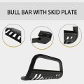 Kuafu Bull Bar With Skid Plate Compatible 2015-2022 Jeep Renegade Electrophoresis Brush Guard Front Bumper Grill Grille