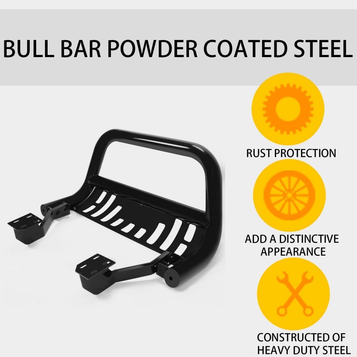 Bull Bar With Skid Plate For 2015 2022 Jeep Renegade Front Bumper Grill Guard Protector Brush Push Powder Coated Alloy Steel