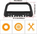Kuafu Bull Bar With Skid Plate Compatible 2015-2022 Jeep Renegade Electrophoresis Brush Guard Front Bumper Grill Grille