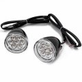 Httmt- Front Clear Running Brake Turn Signal Indicator Light Compatible With H-d Xl 883 1200 92-17 P N Mt224-018f-gbk Cl