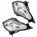 Caltric Left And Right Headlight Housing Frame Compatible With Yamaha Wolverine 450 Yfm450f 4x4 2006-2010