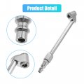 Uxcell 1 Set Metal Dual Head Vehicle Air Tire Tyre Inflator Chuck Valve Silver Tone For Gauge And Compressor Accessories