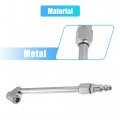 1 Set Metal Dual Head Vehicle Air Tire Tyre Inflator Chuck Valve Silver Tone For Gauge And Compressor Accessories