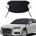 Econour Windshield Snow Cover 69 X 42 Enhanced Design With Buckle Closure 600d Oxford Fabric Frost Water Heat Sag-proof Car 