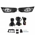 Ecotric Fog Lights Assembly Compatible With 2009-2011 Honda Civic 4dr Sedan Clear Lens Jdm Style Lamps Pair W Bulbs Wiring
