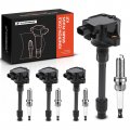 A-premium Ignition Coil Pack And Iridium Spark Plugs Compatible With Honda Civic 2015-2019 2016 2020 1 5l 2 0l 4-pc Set Replace