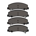 Front Brake Pads For Buick Allure Lacrosse 2008 2009 Ceramic Mechanical Pad Wear Sensor 2 30 In Inner Height 