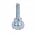Uxcell M4x16mm Carbon Steel Flat Knurled Head Fully Threaded Thumb Screw Bolt 24mmtotal Length 12pcs