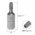 Uxcell Torx Bits 1 4 Inch Hex Shank 25mm Length Magnetic Screwdriver T15 Screw Driver Bit S2 Alloy Steel 4pcs