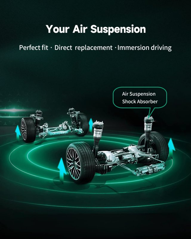 Air Struts Suspension Kits 2pcs Rear Shocks Suspensions Replacement Airmatic Fit For 1997 98 99 2000 01 02d Expedition 1998 99
