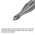 Uxcell Spotting Drill Bits 2mm Dia 4mm Shank 60 Degree Solid Carbide Altisin Coated 2 Flutes Round Drilling Cutter