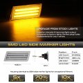 Vipmotoz Amber Full Led Side Marker Light Front Bumper Fender Parking Lamp Replacement For 2005-2014 Chrysler 300 Lx Chrome