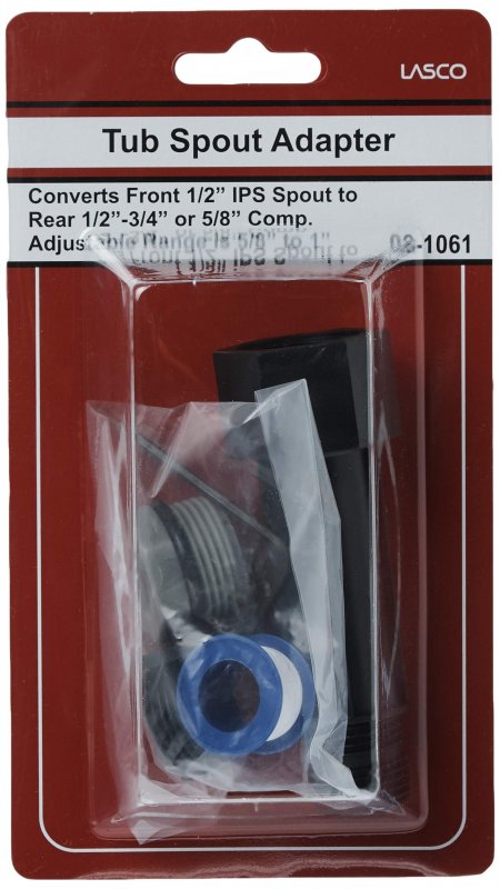 Lasco 08-1061 Four In One Bathtub Spout Adapter Slip Fit For Copper