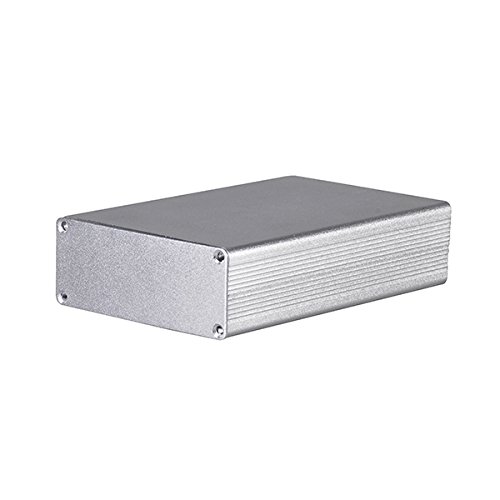 Eightwood Aluminum Project Box Electronic Diy Enclosure Case 4 32 X 2 82 1 13 Lwh Symmetrical Split Body With Stripped Sides