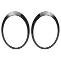 Kuafu Headlight Bezel For 2007-2015 R55 R56 R57 R58 R59 Mini Cooper Replacement 51137149905 51137149906 Left Right Headlamp