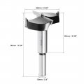 Uxcell Forstner Drill Bits 60mm Tungsten Carbide Wood Hole Saw Auger Opener Woodworking Hinge Drilling Boring Bit Cutter Black