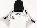 Smt-flame Backrest Sissy Bar Leather Pad Compatible With Honda Shadow Aero 1100 B00rudzbn6