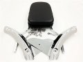 Smt-flame Backrest Sissy Bar Leather Pad Compatible With Honda Shadow Aero 1100 B00rudzbn6
