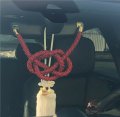 Auto Car Accessory Vip Charm Junction Produce For Jdm Fusa White Kiku Jp Knot Red Kin Tsuna Rope Style 8888 