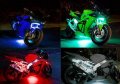 Green 15-smd 20 Led Strip Light Scooter Car Motorcycle Glow Toggle 3ft Wire 